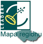 Mapa regionu v databzi LEADER+